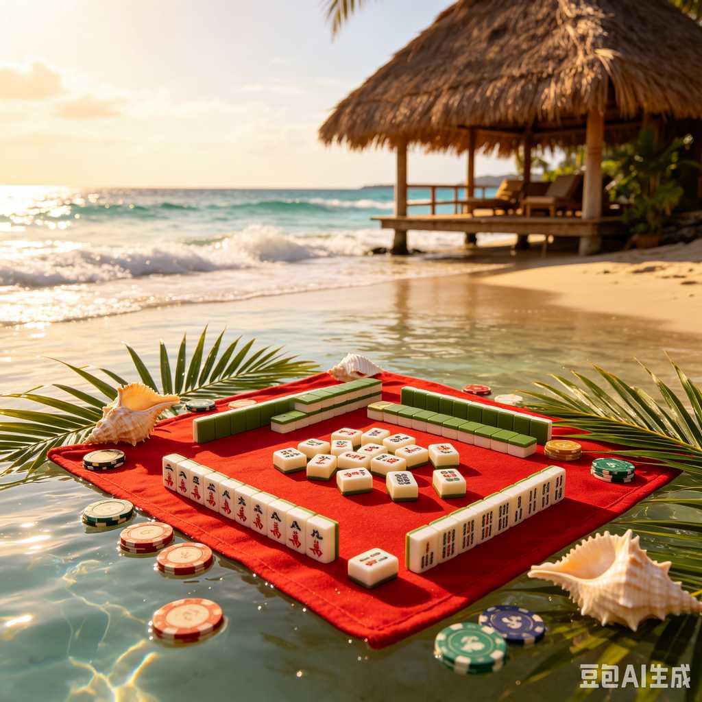 vivid color print mahjong set