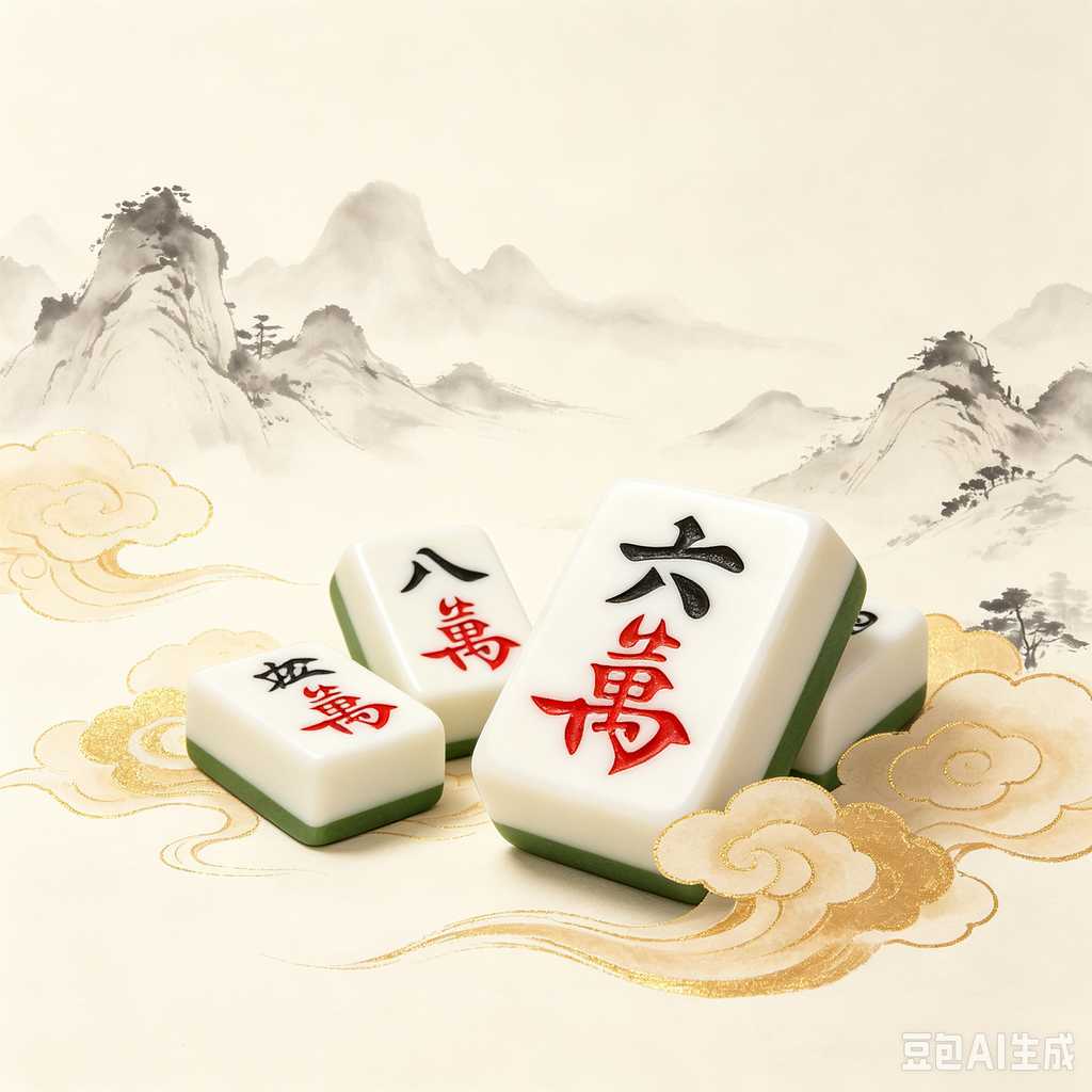 shiny mahjong tiles luxury