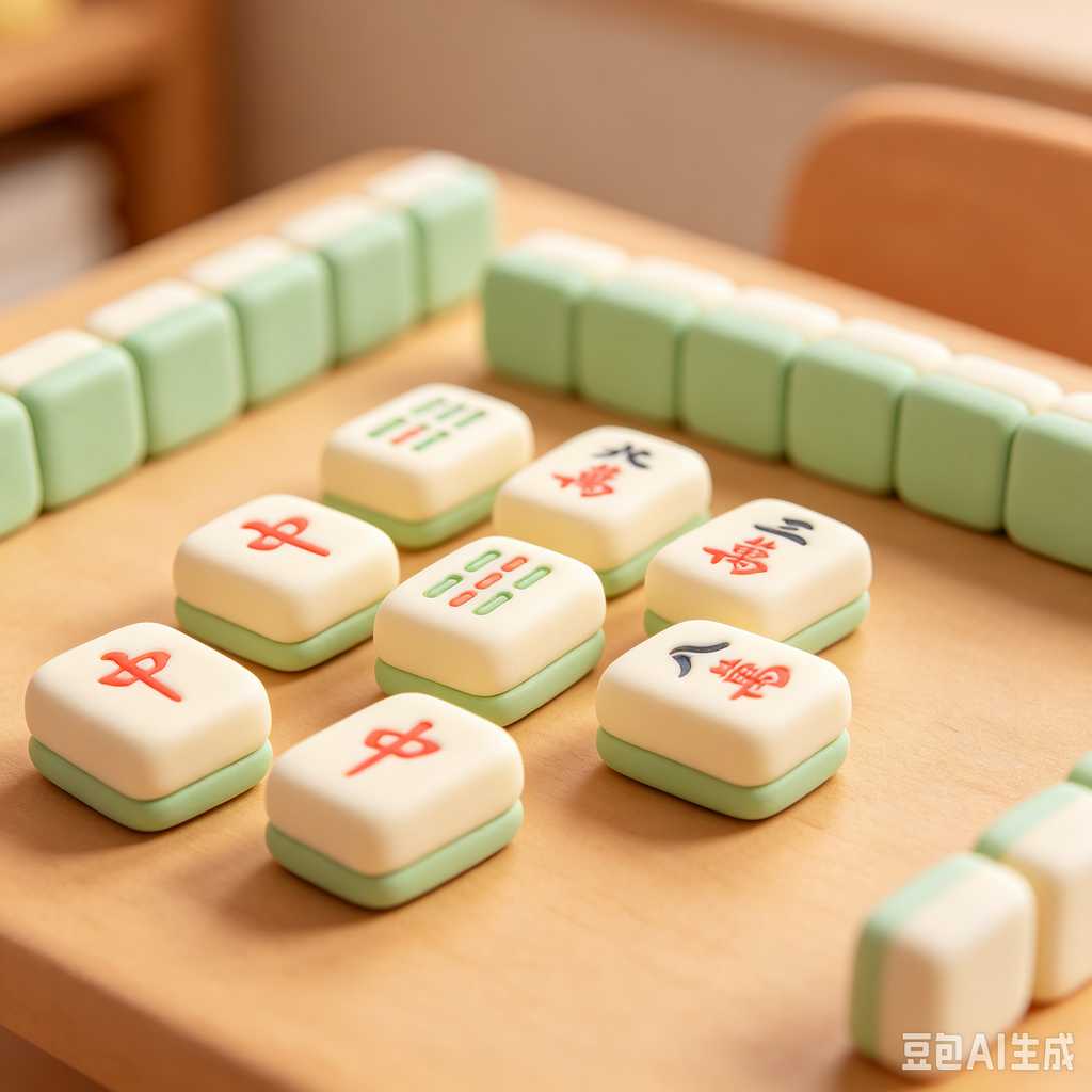 handmade mahjong tiles set
