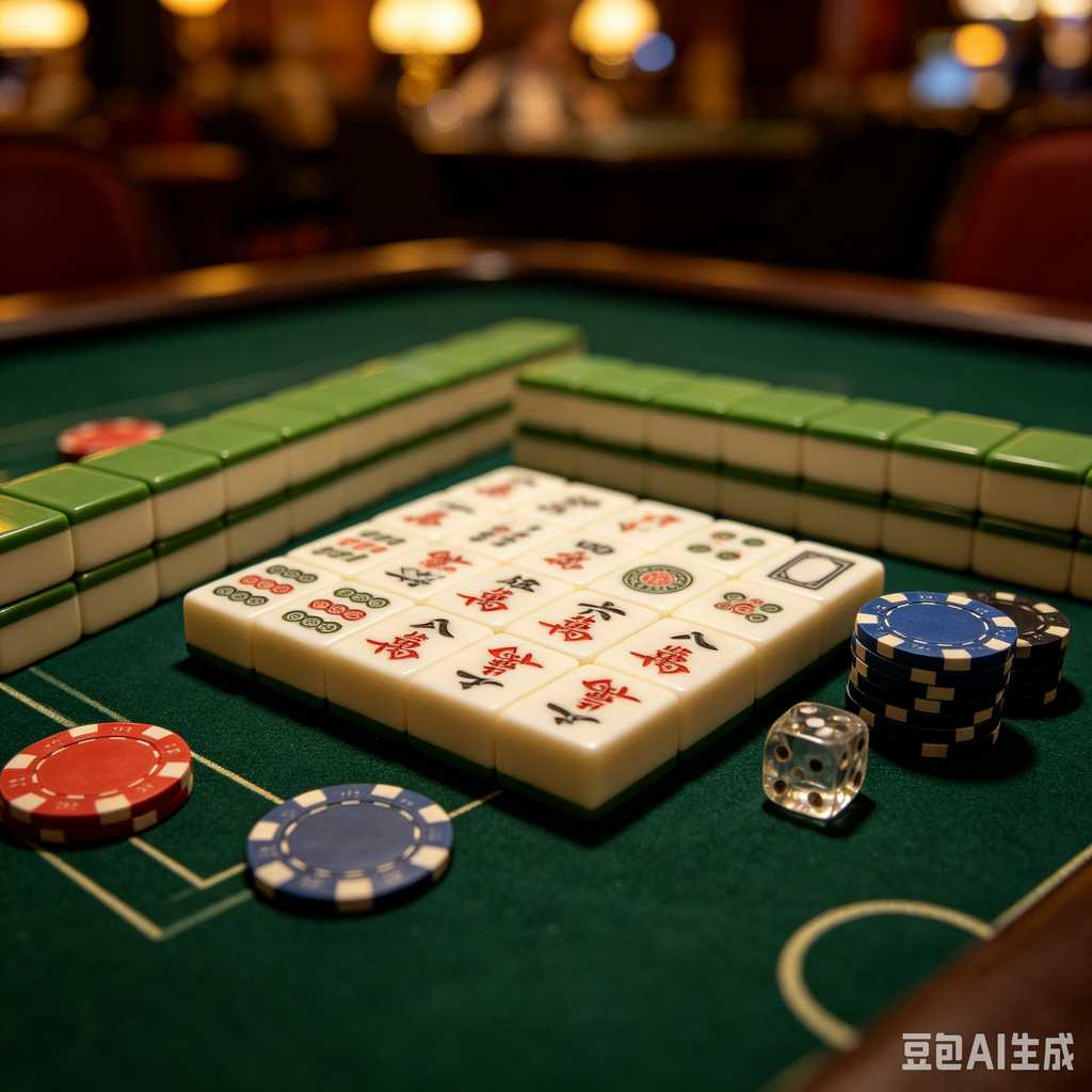 artistic mahjong tiles set