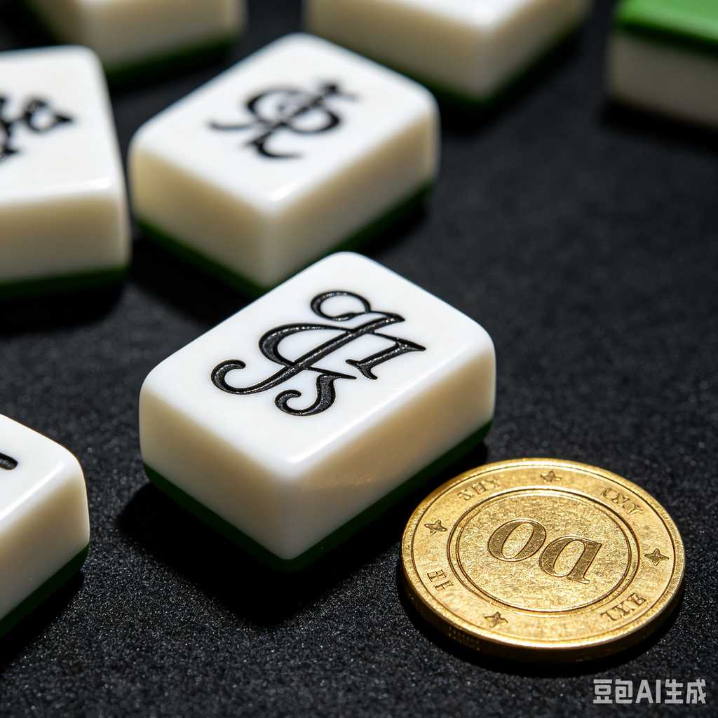 modern text mahjong tiles